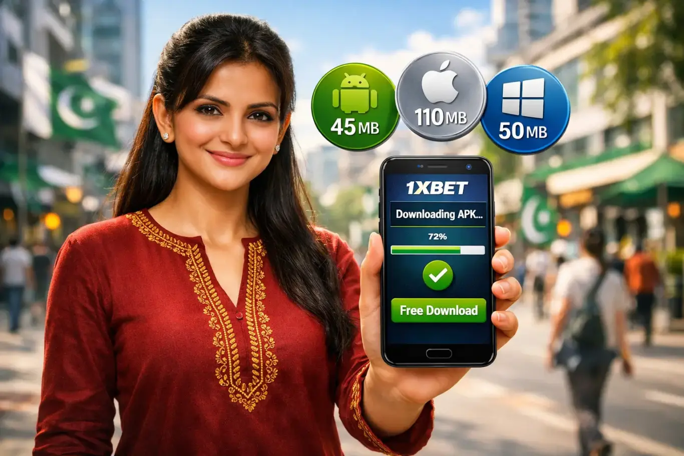 1xBet app Pakistan download 2026 - Android APK, iOS App Store and Windows 1xWin free installation guide